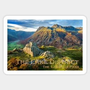 The Langdale Pikes, Lake District Sticker